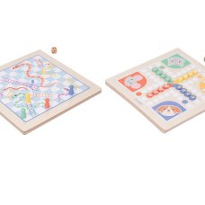PS929: Wooden 2-in-1 Reversible Board Game